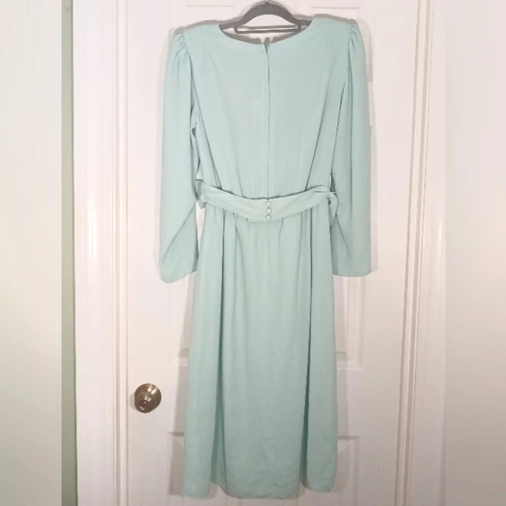 Vtg. Miss Elliette Maxi Dress 14 - Picture 4 of 9